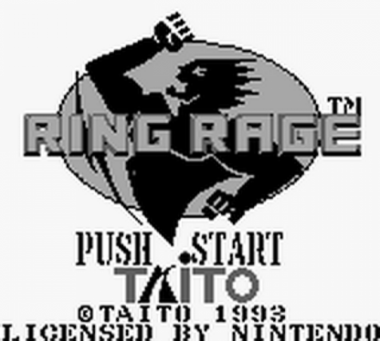 Ring Rage Game Boy wrestling sports video game cartridge