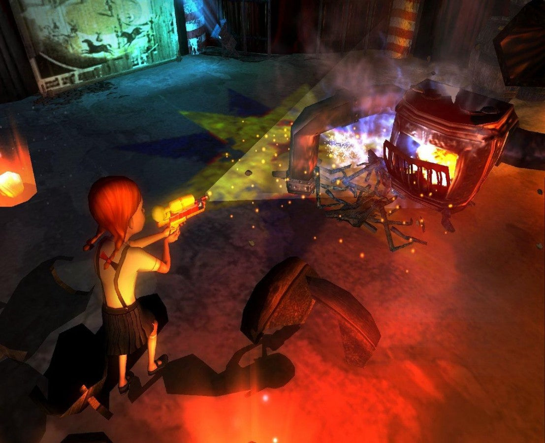 Monster House PlayStation 2 PS2 video game, action adventure, spooky cartoon-based gameplay, movie tie-in, family-friendly console title gameplay