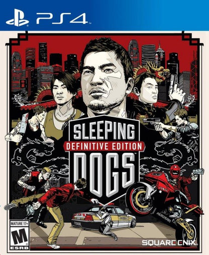 Sleeping Dogs [Definitive Edition] – PlayStation 4 (PS4) video game cover image, open-world action-adventure