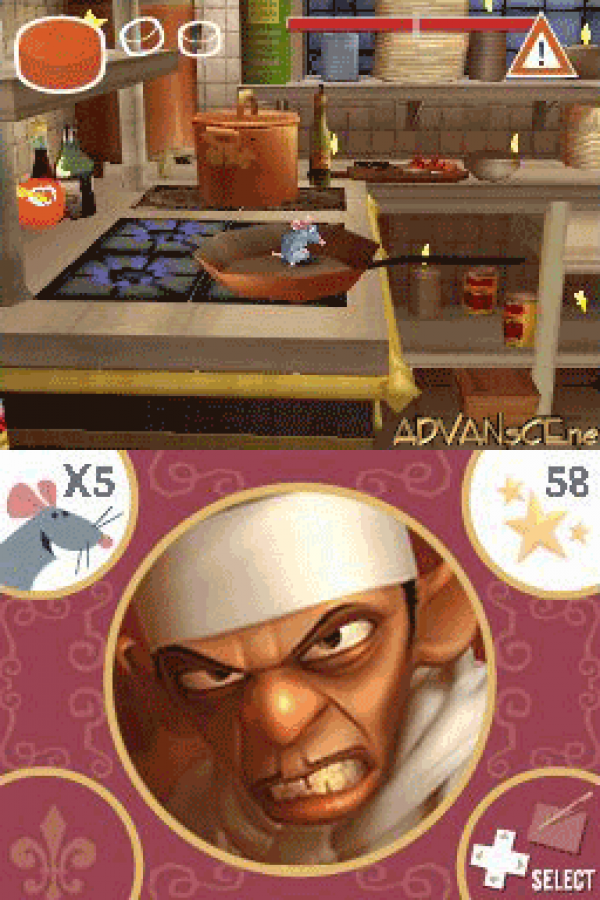 Disney Pixar Ratatouille gameplay for Nintendo DS (DS) animated movie-based adventure video game