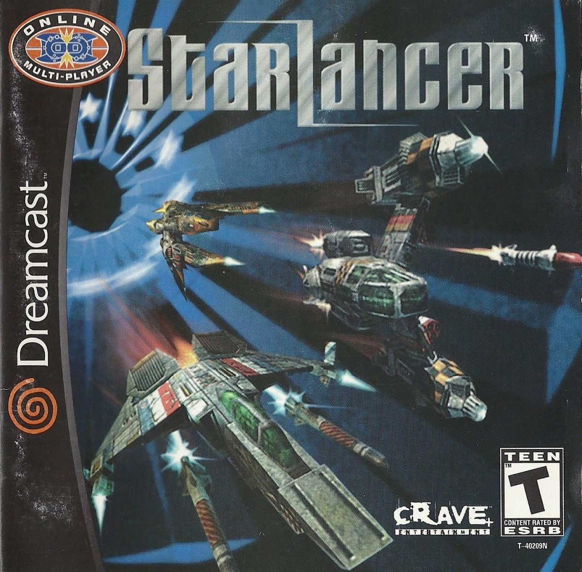 StarLancer Sega Dreamcast retro video game space combat simulator cover art