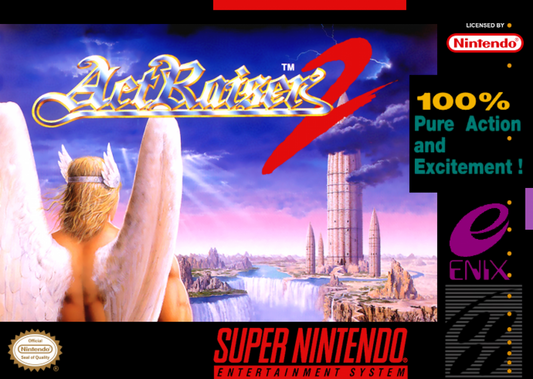 ActRaiser 2 cover art for Super Nintendo Entertainment System (SNES) video game