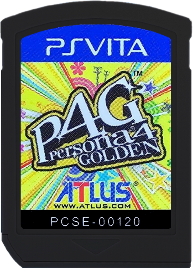 Persona 4 Golden PlayStation Vita PS Vita for role playing retro video game fans featuring turn based battles social simulation dungeon crawling supernatural mystery character relationships Japanese RPG adventure collectible gaming appeal cartridge