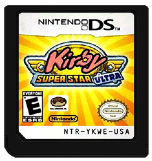 Kirby: Super Star Ultra cartridge for Nintendo DS (DS) platforming action adventure video game