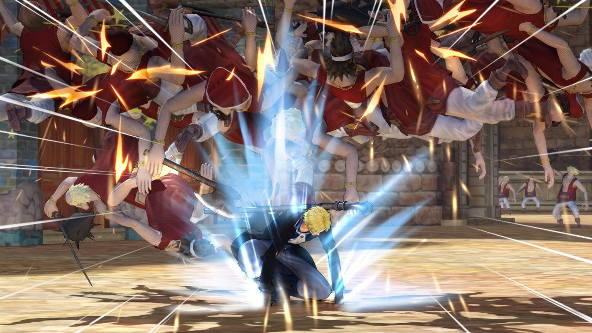 One Piece Pirate Warriors 3 Steelbook PlayStation 4 PS4 video game, anime action hack and slash, musou gameplay, collectible steelbook edition gameplay screenshot