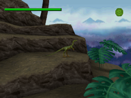 The Lost World: Jurassic Park game for the PlayStation featuring action gameplay set in the Jurassic Park universe with dinosaur encounters multiple playable characters and mission based objectives across island environments inspired by the film series gameplay 
