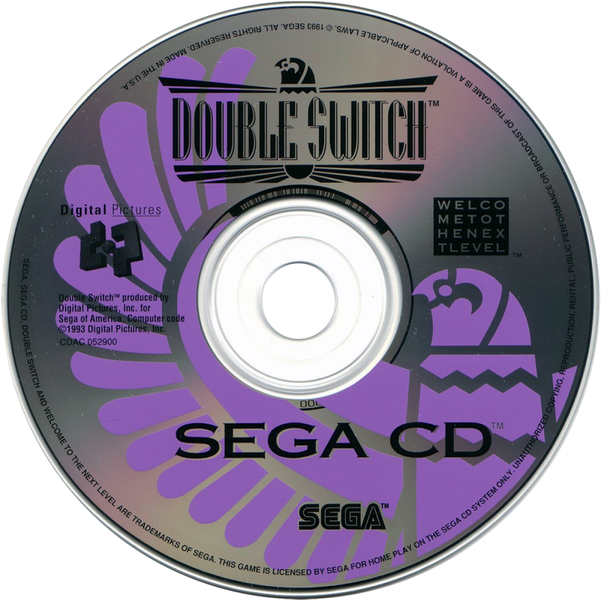 Double Switch Sega CD full motion video FMV interactive movie puzzle game surveillance camera switching traps gameplay starring Corey Haim suspense thriller mansion setting live action footage branching story retro gaming Sega CD software video game title disc