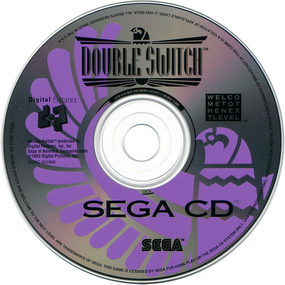 Double Switch Sega CD full motion video FMV interactive movie puzzle game surveillance camera switching traps gameplay starring Corey Haim suspense thriller mansion setting live action footage branching story retro gaming Sega CD software video game title disc