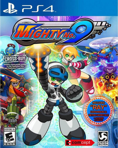 Mighty No. 9 – PlayStation 4 (PS4) video game cover art, action platformer game