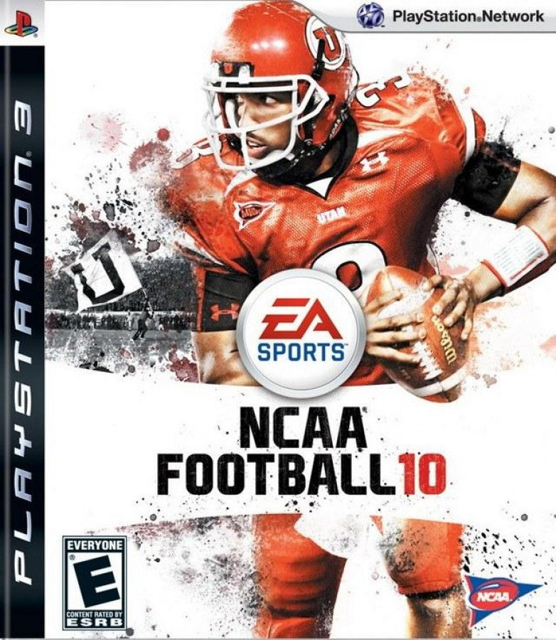 NCAA Football 10 cover art for PlayStation 3 PS3 video game