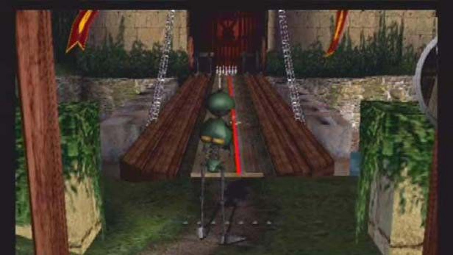 Strike Force Bowling – PlayStation 2 (PS2) video game gameplay, sports bowling simulation.