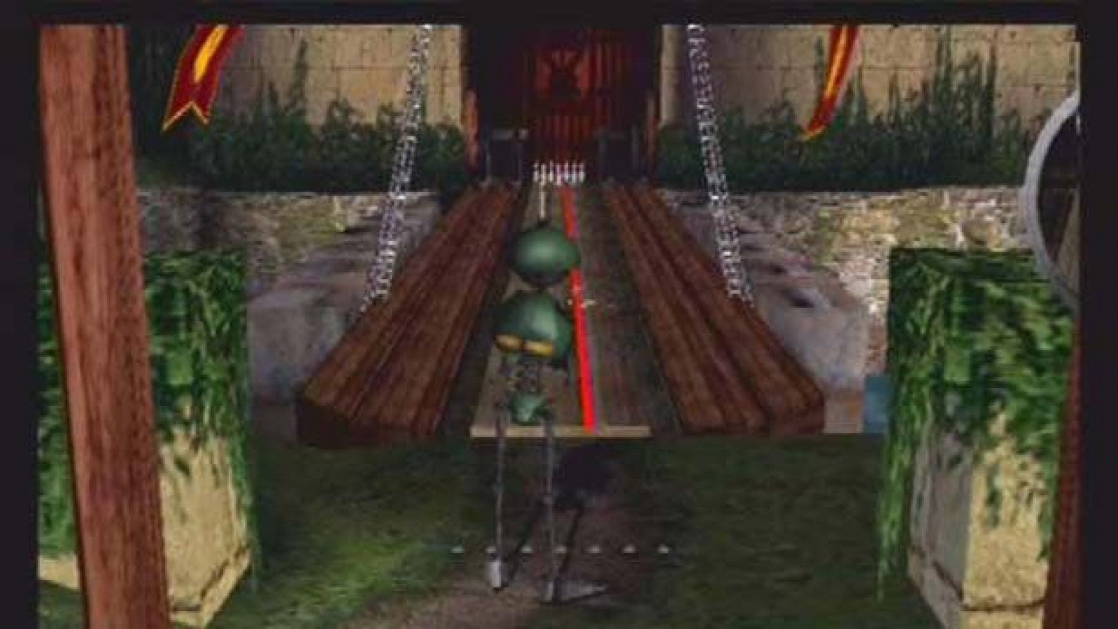 Strike Force Bowling – PlayStation 2 (PS2) video game gameplay, sports bowling simulation.