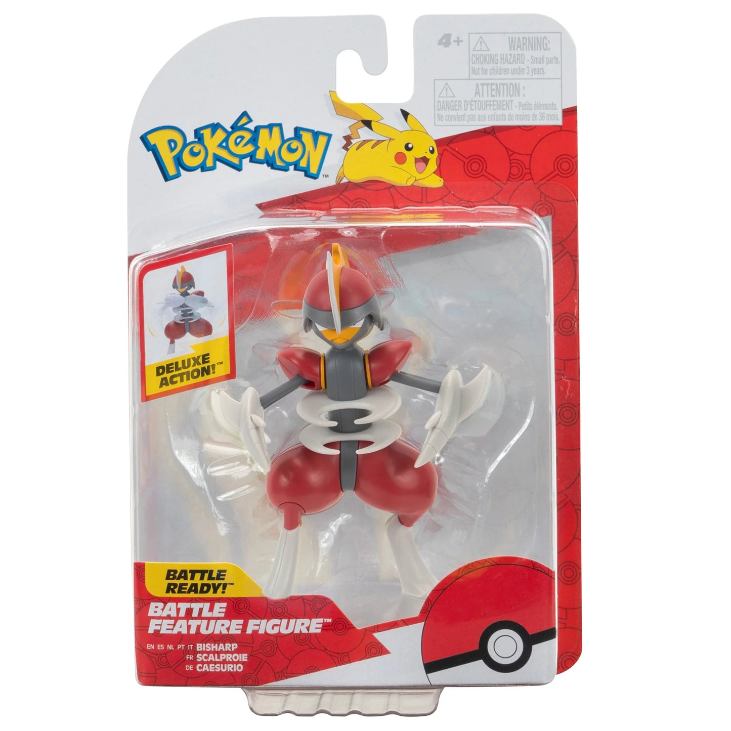 Pokemon Battle Figure Bisharp collectible Pokémon action figure featuring Bisharp steel dark type detailed sculpt small display toy for fans and collectors