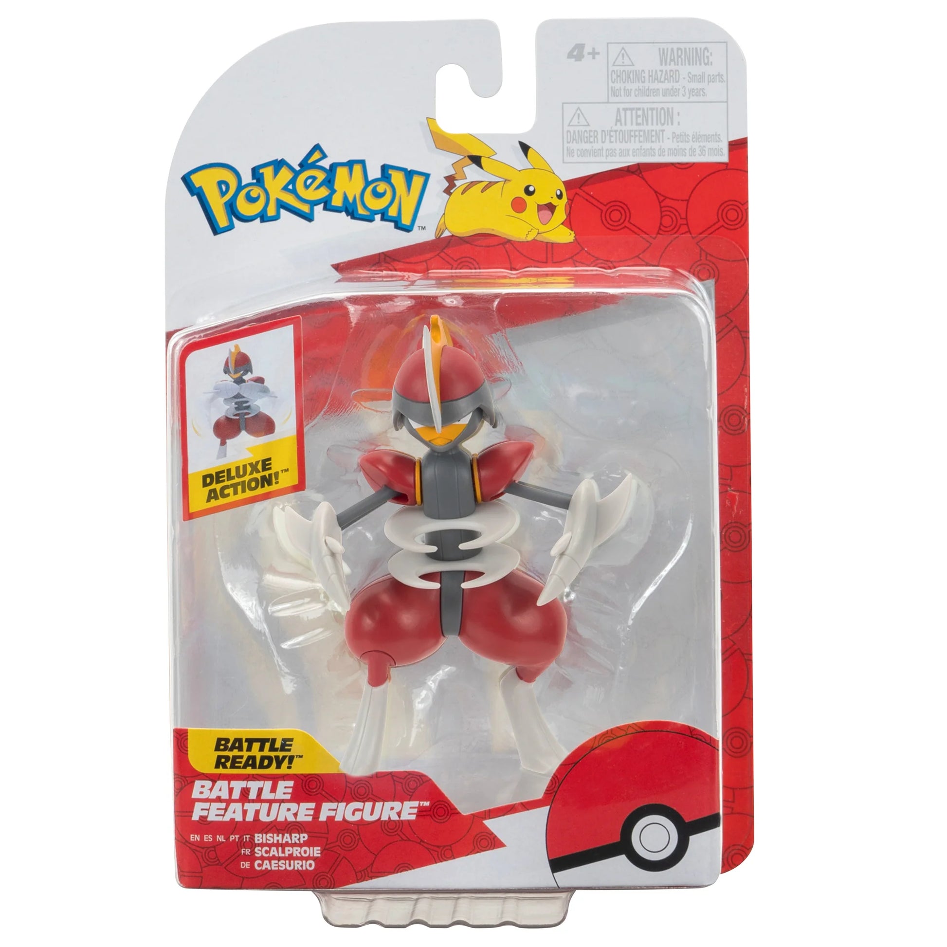 Pokemon Battle Figure Bisharp collectible Pokémon action figure featuring Bisharp steel dark type detailed sculpt small display toy for fans and collectors