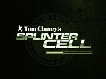 Tom Clancy's Splinter Cell title screen for Xbox (XBOX) video game