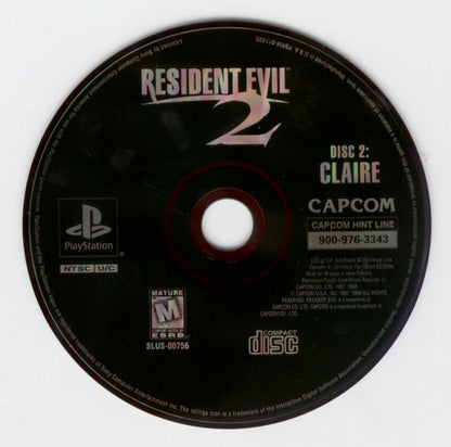 Resident Evil 2 Greatest Hits PlayStation 1 PS1 for survival horror retro video game fans featuring zombie outbreaks Raccoon City exploration intense action puzzle solving limited resources terrifying creatures cinematic gameplay collectible gaming appeal disc 2