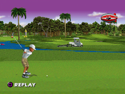 CyberTiger gameplay for PlayStation 1 PS1 retro golf video game