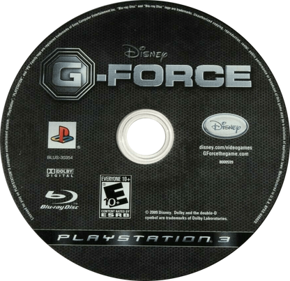 Disney G-Force disc art for PlayStation 3 (PS3) video game