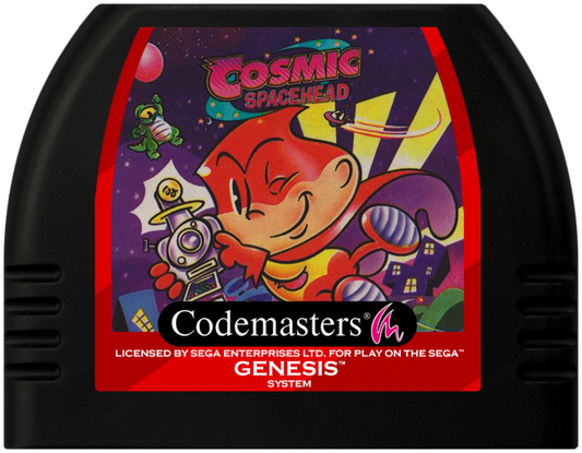 Cosmic Spacehead cartridge for Sega Genesis (GEN) video game