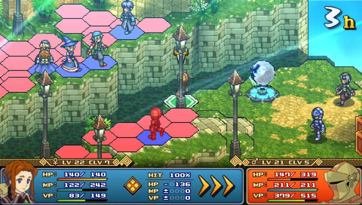 Wild Arms XF – gameplay for PlayStation Portable (PSP) tactical role-playing game