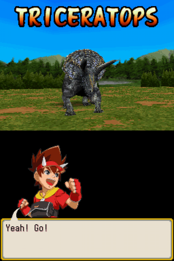 Dinosaur King gameplay for Nintendo DS (DS) dinosaur RPG adventure video game 