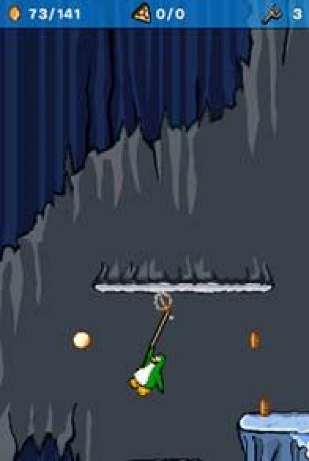 Club Penguin Herberts Revenge for Nintendo DS, gameplay for an action-adventure video game with puzzle-solving, spy missions, mini-games, and cartoon-style gameplay