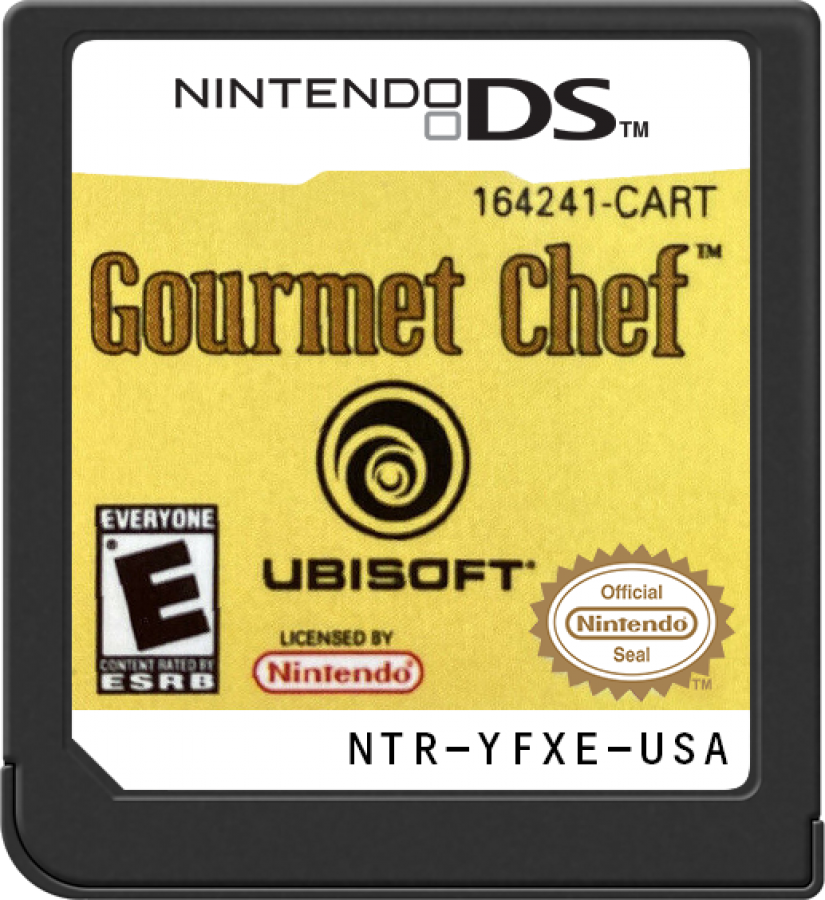 Gourmet Chef Cook Your Way to Fame for Nintendo DS cooking simulation game featuring recipe preparation time management kitchen challenges stylus based controls and a career driven culinary gameplay experience cartridge