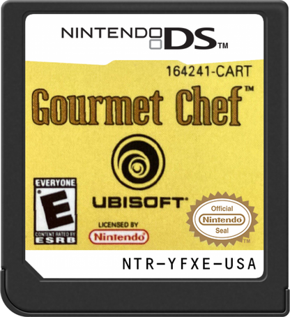 Gourmet Chef Cook Your Way to Fame for Nintendo DS cooking simulation game featuring recipe preparation time management kitchen challenges stylus based controls and a career driven culinary gameplay experience cartridge