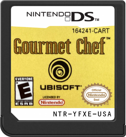 Gourmet Chef Cook Your Way to Fame for Nintendo DS cooking simulation game featuring recipe preparation time management kitchen challenges stylus based controls and a career driven culinary gameplay experience cartridge