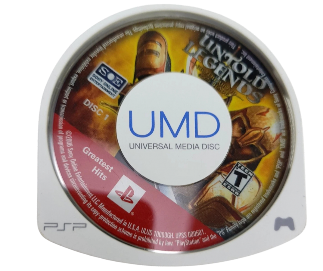Untold Legends: Brotherhood of the Blade [Greatest Hits] – disc for PlayStation Portable (PSP) action role-playing game