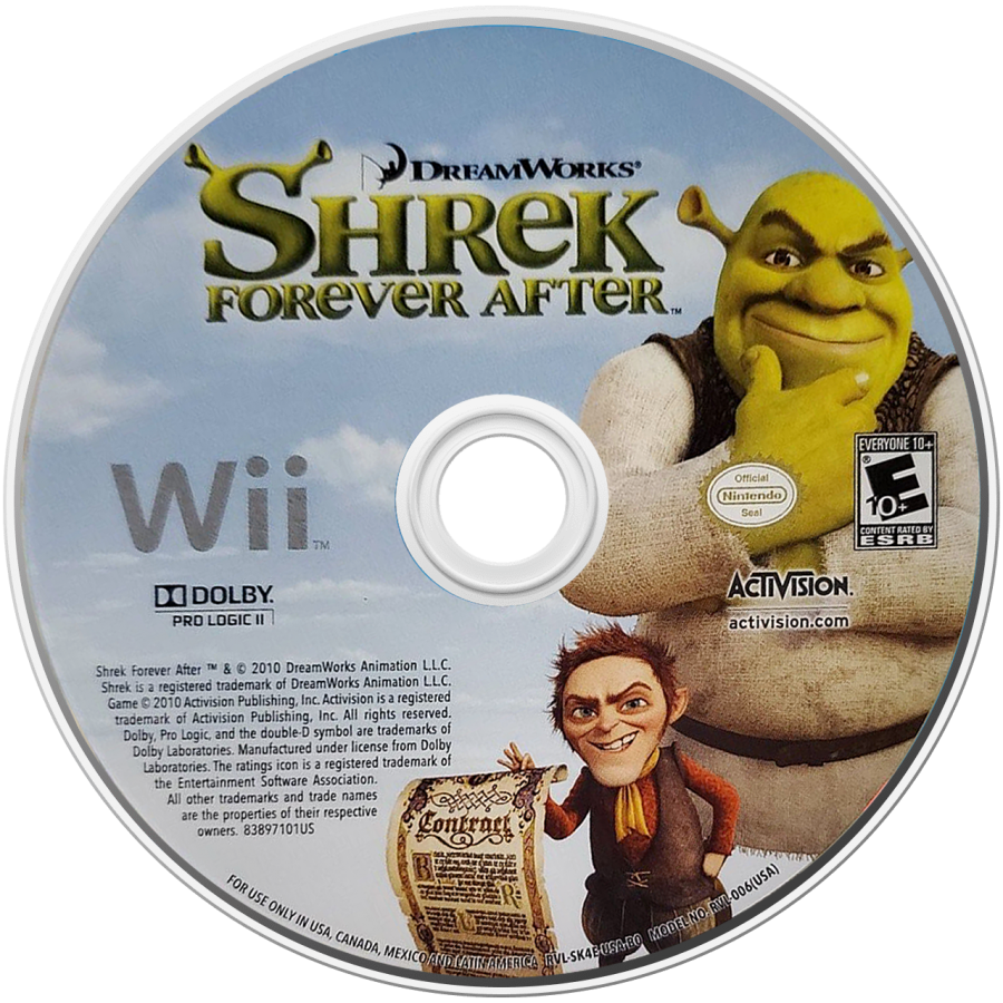 Shrek: Forever After: The Final Chapter – Nintendo Wii (Wii) action-adventure platformer family video game disc