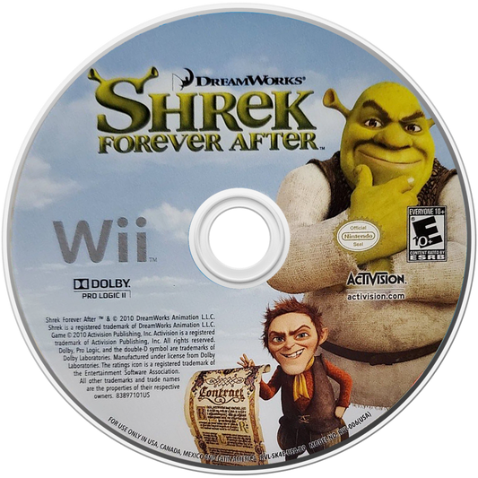 Shrek: Forever After: The Final Chapter – Nintendo Wii (Wii) action-adventure platformer family video game disc