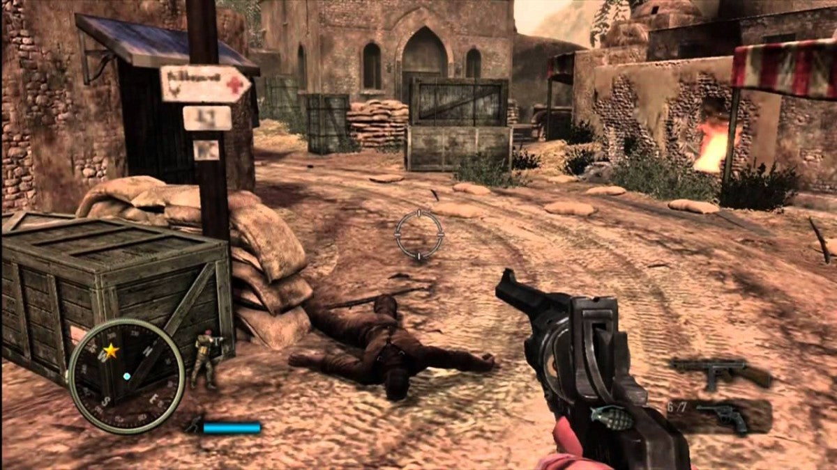 Hour of Victory Xbox 360 first person shooter WWII World War 2 military combat squad based gameplay historical war campaign action shooter Midway Games Xbox 360 software video game title gameplay