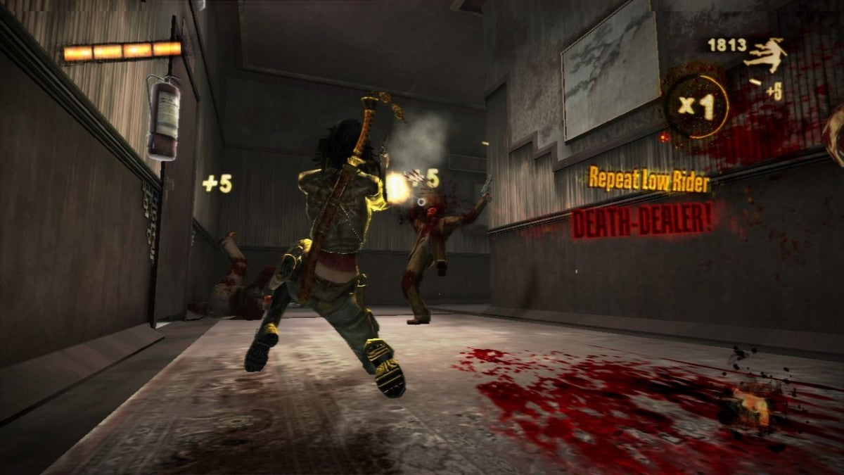 WET for PlayStation 3 action shooter game featuring acrobatic gunplay slow motion combat stylized grindhouse presentation and cinematic missions gameplay 