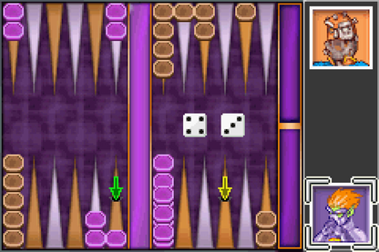 Board Game Classics for Game Boy Advance (GBA), gameplay for a retro video game featuring digital board game adaptations, strategy gameplay, multiplayer modes, and classic tabletop challenges