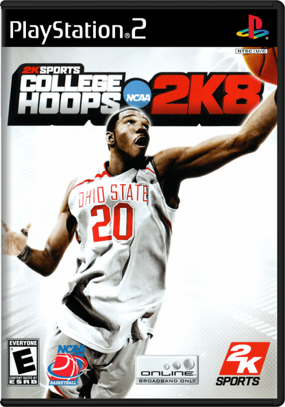 College Hoops 2K8 cover art for Playstation 2 (PS2) sports video game