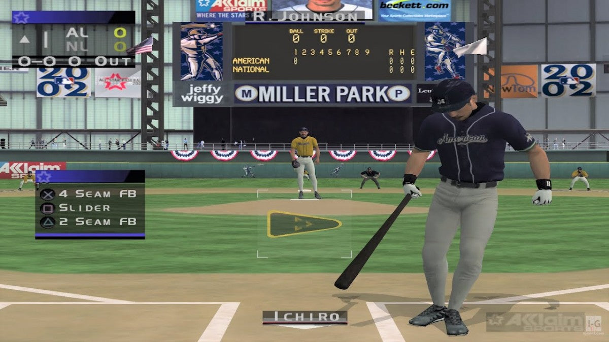 All-Star Baseball 2003 PS2 sports baseball video game gameplay