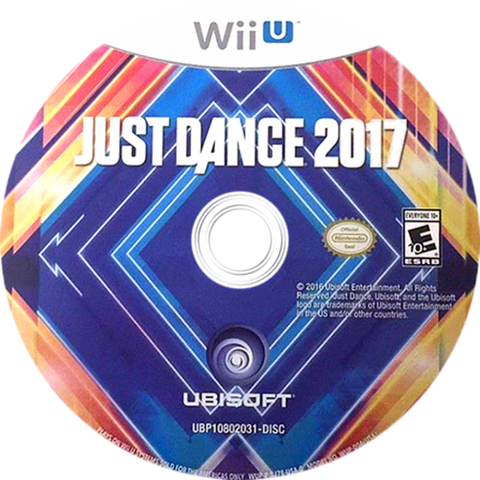 Just Dance 2017 Gold Edition disc art for Nintendo Wii U (WiiU) video game