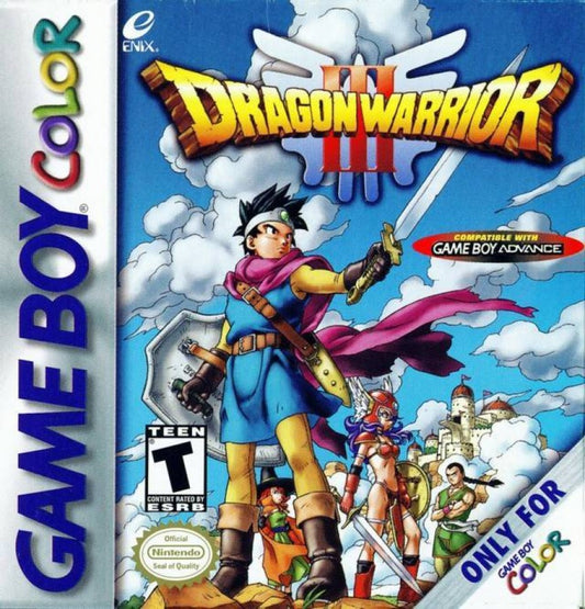 Dragon Warrior III cover art for Game Boy Color (GBC) video game