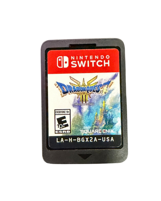 Dragon Quest III HD Remake Nintendo Switch game featuring classic JRPG adventure, turn-based combat, and beautifully updated HD pixel graphics Cartridge