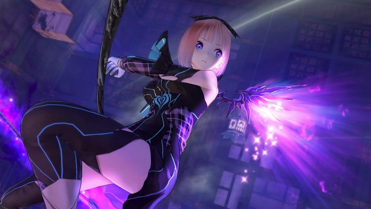 Blue Reflection Second Light for Nintendo Switch, gameplay for a role-playing video game with anime-style characters, real-time turn-based combat, exploration gameplay, and story-driven adventure