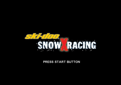 Ski-Doo: Snow X Racing – PlayStation 2 (PS2) video game title screen, snowmobile racing game.