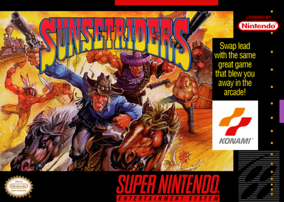 Sunset Riders cover art for Super Nintendo Entertainment System (SNES) video game
