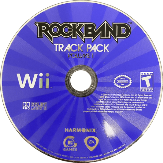 Rock Band Track Pack: Volume 1 – Nintendo Wii (Wii) rhythm music expansion pack video game disc