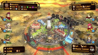 Aegis of Earth: Protonovus Assault gameplay for PlayStation Vita video game, action strategy tower defense, sci-fi mech combat, handheld console title