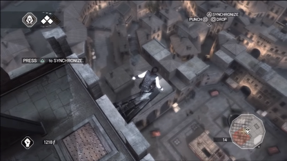 Assassin’s Creed II action-adventure retro video game for PlayStation 3 (PS3), featuring Ezio Auditore in Renaissance Italy gameplay