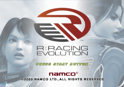 R: Racing Evolution – PlayStation 2 (PS2) video game gameplay, arcade-style racing simulation game.