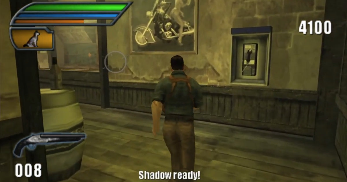 Dead to Rights for Xbox (XBOX) at Gamers INC, featuring cinematic third-person action with slow-motion gunplay and brutal melee combat as you play as Jack Slate and his K-9 partner Shadow in a gritty urban revenge story gameplay screenshot