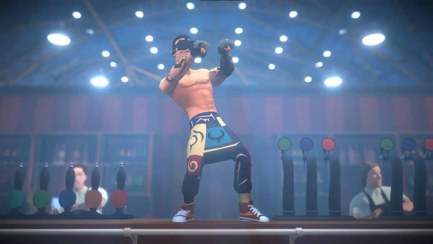 Midnight Fight Express Limited Run 553 PS4 game featuring fast-paced beat em up combat, stylish action choreography, and exclusive Limited Run Games collectible release gameplay screenshot