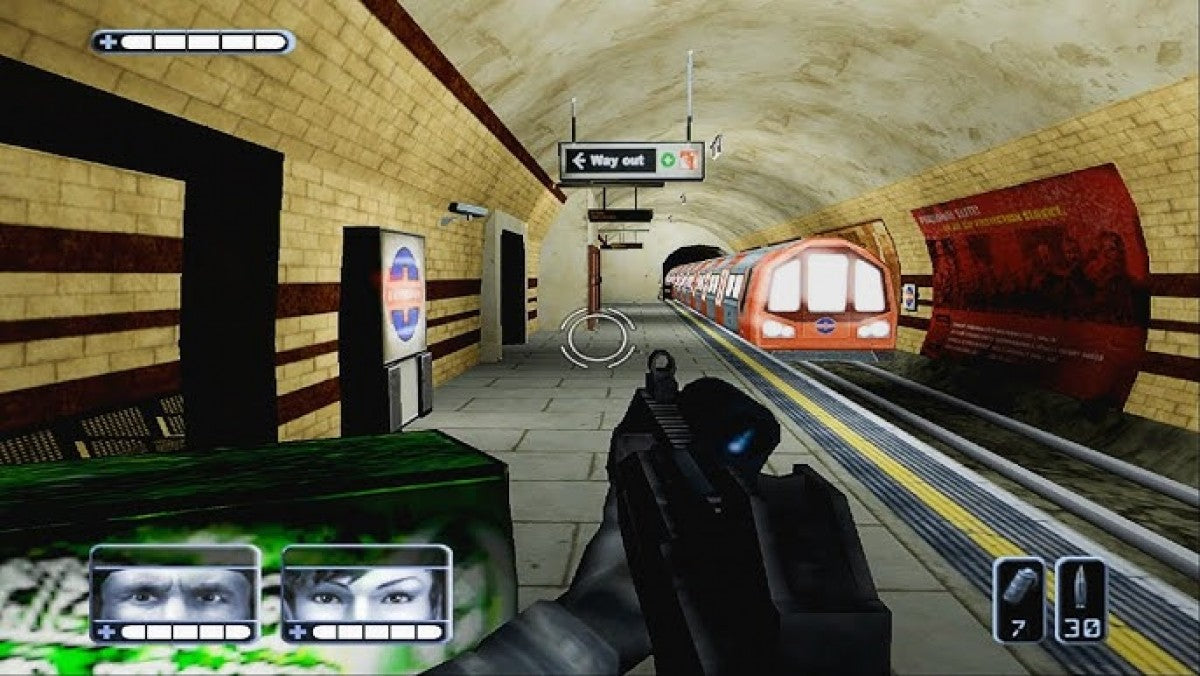 SWAT: Global Strike Team PS2 tactical shooter video game featuring squad-based law enforcement action, real-world weapons, mission-based objectives, hostage rescue scenarios, strategic team commands, cooperative play options, and realistic police-tactical gameplay on PlayStation 2. gameplay 